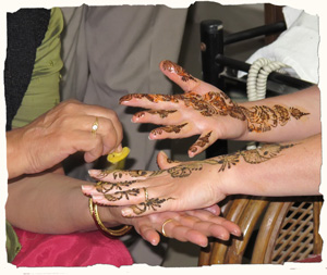 Henna tattoos, India