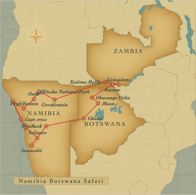 African Safari, Namibia and Botswana