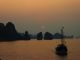 Sunset from the rooftop deck of our boat on Halong Bay - hard to beat! ©Venus Adventures