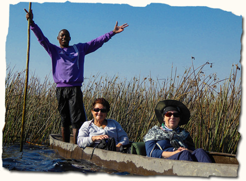 Women only African Safari, dugout canoe trip