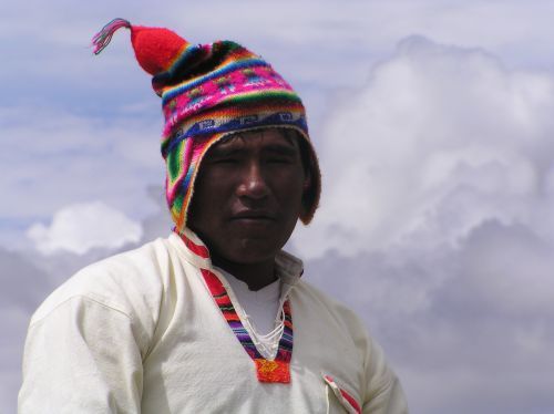 Tanned Uros man on Lake Titicaca ©Venus Adventures