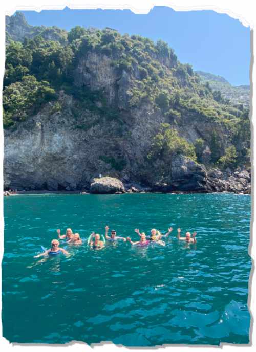 Italy tour day 6, Amalfi coast swim